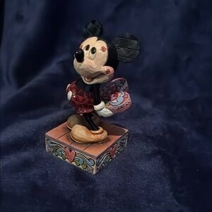 Jim Shore Disney Traditions Mickey Mouse “Love Struck” Figurine - Black and Red